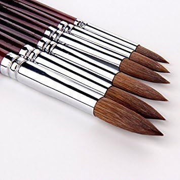 Artist Paint Brushes-Superior Sable Watercolour Brushes Round Point Tip Paint Brush Set for Watercolor Acrylic Painting Supplies