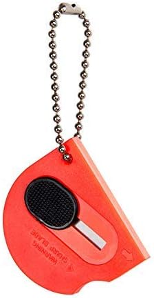 6 pack Mini Portable Utility Office Keychain with auto Retractable Blade Pocket Knives Letter Opener Small Box Cutter (MIX COLOUR 6PCS)