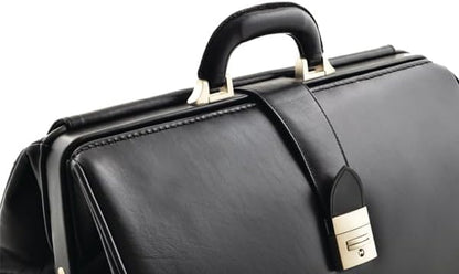 RA Bock Fine Leather Doctor Bag - Medium - Black
