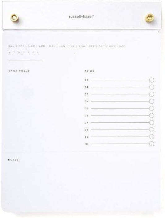 RUSSELL+HAZEL Acrylic Drafter’s Tablet, 6.375” W x 8.4375“ H, white (55748)