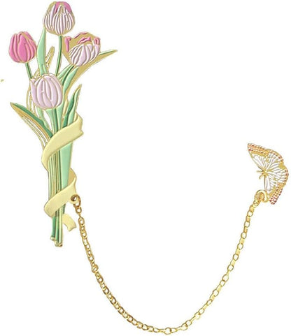 Bookmarks for Book Lovers Book Marks for Reading Women Birthday Graduation Christmas Gifts for Her Cute Metal Bookmark Book Markers Stocking Stuffers for Teens (Tulip)