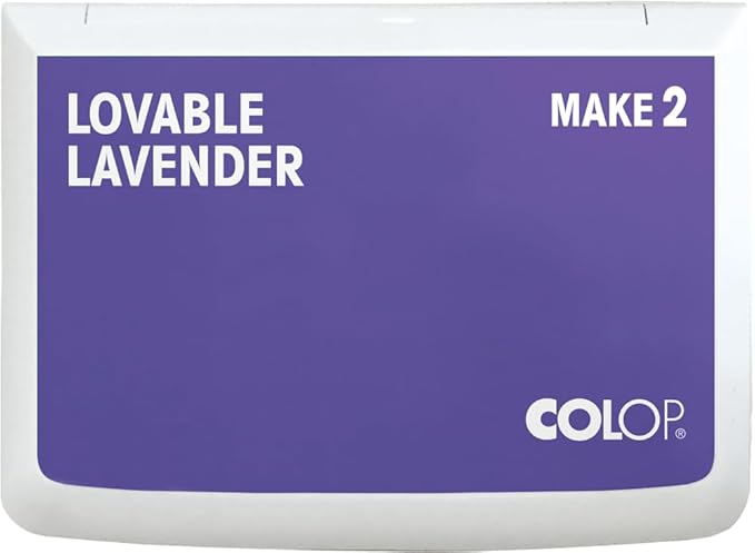 COLOP Make Series, Ink Stamp Pads, with Non-Toxic Premium Ink, Water-Based Acid-Free (Lovable Lavender, Make 2-2-3/4" x 4-1/4")