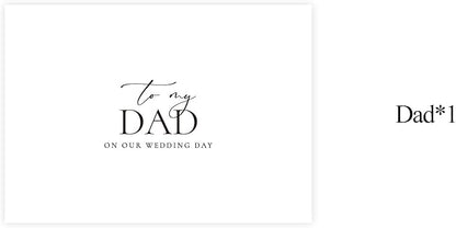 Wedding Day Card for My Dad, To My Dad On Our Wedding Day Card, Dad Of The Bride/Groom Gifts.（Dad A）, 6*4