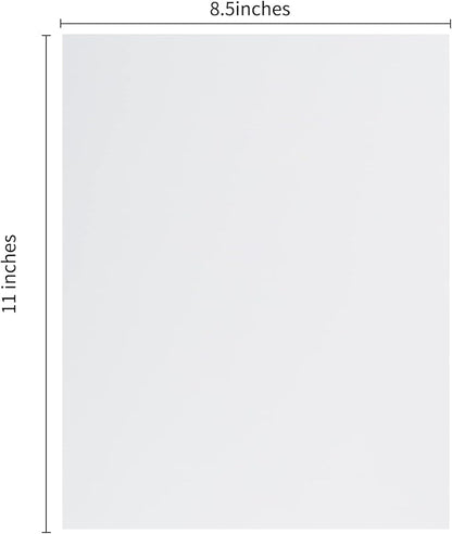 30 sheets Cardstock Paper 8 1/2 x 11 Inches for Crafts and Invitations (White)