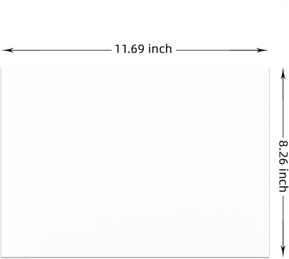 100 Sheets White Card Stock Printer Paper 250gsm 92lb Cover Blank Thick Cardstock Paper for Inviations Card Making,DIY Craft