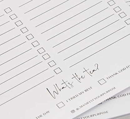 Productive AF Notepad, Daily Planner, Simple Pink Notepad, Organizer, To - Do Lists, Size A5, Undated Planner (50 Sheets),