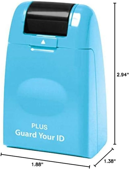Guard Your ID Identity Protection Security Prevention Stamp Roller (Turquoise)