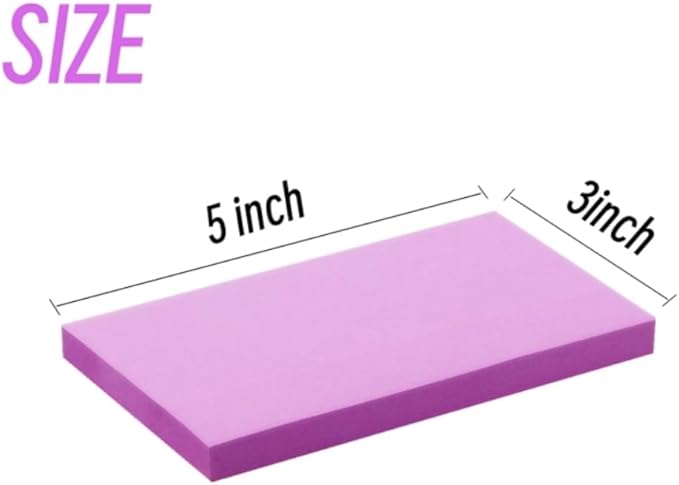 Early Buy Sticky Notes 6 Bright Color 6 Pads Self-Stick Notes 3 in x 5 in, 70 Sheets/Pad
