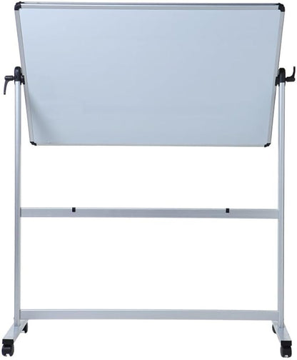 VIZ-PRO Double-Sided Magnetic Mobile Whiteboard,44 x 30 Inches Aluminium Frame and Stand
