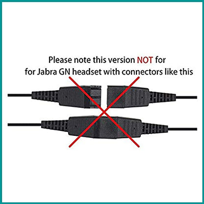 daily headset QD USB Phone Headset Adapter Cable Compatible with Plantronics Quick Connect Volume & Mic Controls