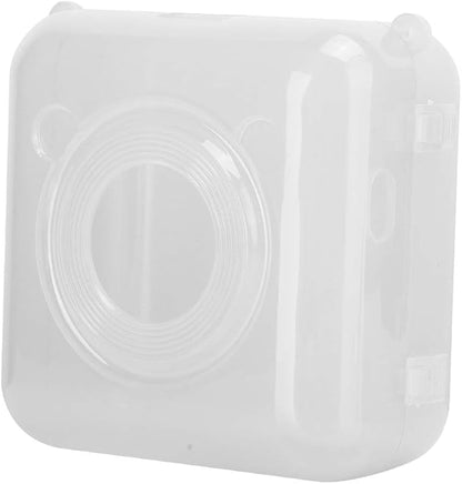 ASHATA Transparent Case for PeriPage Mini Pocket, Shockproof Pocket Printer Protective Shell for Peripage Pocket Thermal Printer (Transparent)