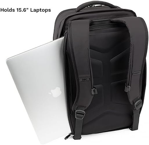Knack Convertible Duffel Laptop Backpack, Expandable Travel Duffel Bag With 6 Day Outfit Capacity, Large Laptop Duffel Bag for Everyday Travel, Gym, and Work (Stealth Black)