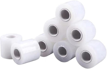 4 Pack Industrial Clear Stretch Wrap Film, 80 Gauge Thick, 3" x 1000ft Plastic Pallet Film, Industrial Strength Stretch up to 500% Stretch for Moving, Furniture, Wrapping, Shippin,Packing Materials