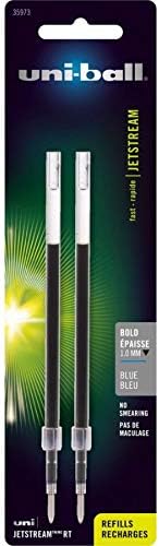 Uni-Ball Jetstream RT Refill 2 Pack, 1.0mm Medium Blue, Wirecutter Best Pen, Ballpoint Pens, Ballpoint Ink Pens | Office Supplies, Pens, Ballpoint Pen, Colored Pens