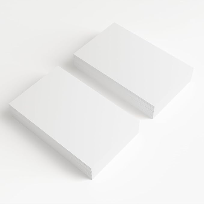 100 Sheets White Cardstock Thick Paper - Blank Heavy Weight 350gsm Cover Card Stock for Invitations,Stationery Printing,Scrapbooking,Crafts,DIY Cards, Paper Crafting (8x10 Inches)