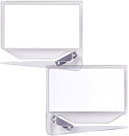 Zippy Clear Business Card Letter Opener (25 Pack) Made in the USA. Perfect for 2 Sided or 2 Business Cards, Photos, Fits 3.5 X 2 inch Insert, Envelope Letter Slitter, Box Cutter, Stainless Steel Blade