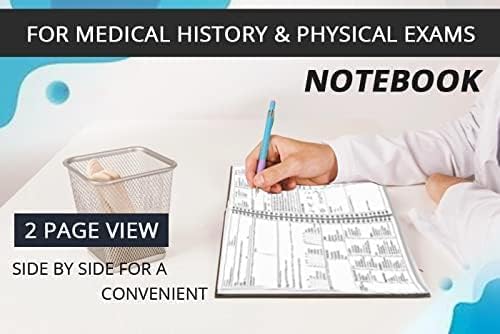 H&P Notebook, History and Physical Notepad for Students, Medical Practitioner, Nurses (Medical History and Physical Exam Notebook)- 100 Templates