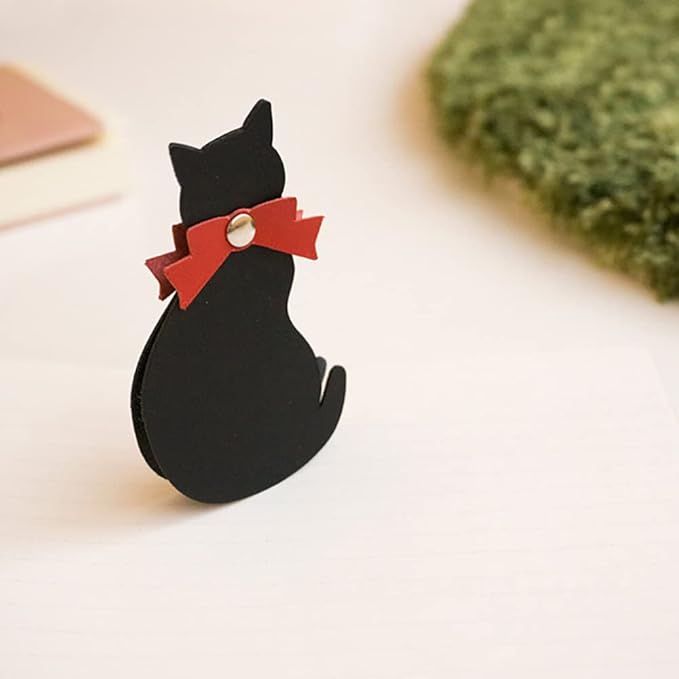 Leather Bookmark Cat Shape Page Label,Cute Page Marker for Reading Marks,Book Lovers Gift