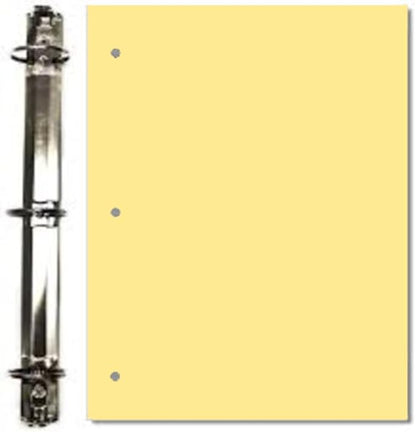 Copy And Printing Color Paper, 20 Lb. 3 Hole Punch 500 Sheets Per Ream. (Buff)