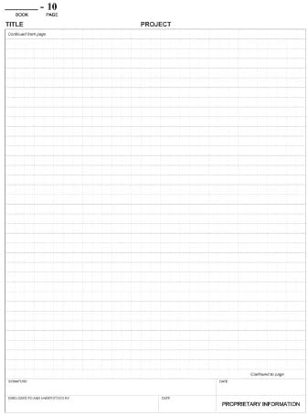 BookFactory Extra Large Lab Notebook - 168 Pages (.25" Grid), 8 7/8" x 13 1/2" (Oversized), Burgundy Imitation Leather Cover, Section Sewn Hardbound Laboratory Notebook (LIRPE-168-OGR-A-LMT1)