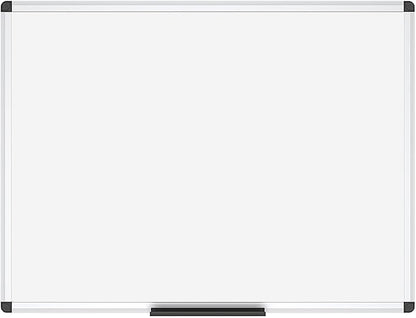 VIZ-PRO Dry Erase Board/Whiteboard, 36 X 24 Inches, Wall Mounted Board for School Office and Home