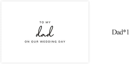 Wedding Day Card for My Dad, To My Dad On Our Wedding Day Card, Dad Of The Bride/Groom Gifts.（Dad B）, 6*4