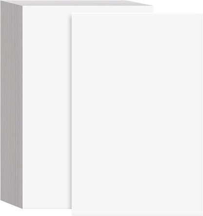 8.5 x 5.5” Bright White Card Stock Paper – Great for Arts and Crafts, Greeting Cards, Invitations, Flyers, Brochures, Photos | Heavyweight 80lb (216gsm) Cover Cardstock | 100 Sheets per Pack