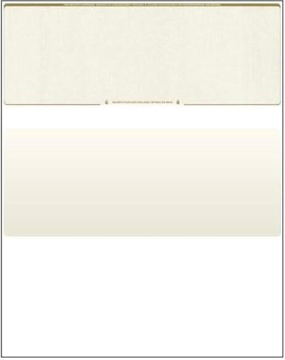 Compuchecks Check on Top Blank Check Paper - 1000 Pack, Quick-Books & Laser Printer Compatible - Security Business Checks with Voucher - 8.5" x 11" Gold Diamond