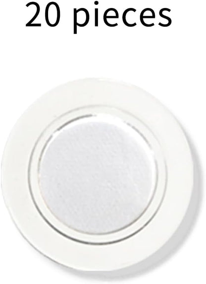 Glass Whiteboard Magnets Round Refrigerator Magnets Dry Erase Board Fridge Rare Earth Neodymium Magnet for Home School & Office (Clear,3 cm) 20 Pack