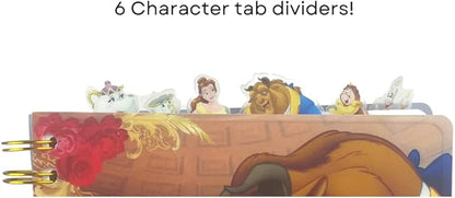 Innovative Designs Disney Beauty and the Beast Journal Notebook, Spiral Bound, 144 Lined Pages, 8 x 7 inches