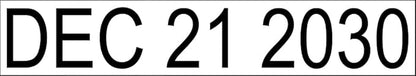Self Inking Date Stamp with Month, Day, Year - Easy to Use & Adjust, Rubber Head, Sturdy ABS, Uniform Print, 10 Years of Dates, Refillable (Black)