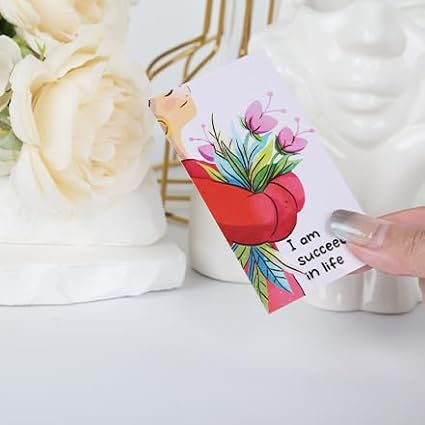 BRYTEFY 100 Empowering Affirmation Cards for Women, Daily Motivation with Thought-Provoking Questions, Mindfulness, Inspiration, and Meditation and Self Care Gift For Women.