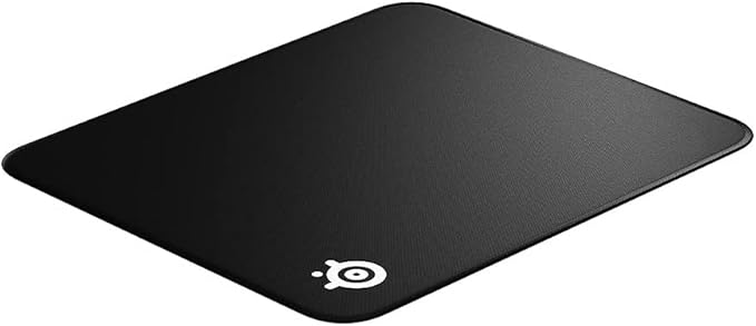 SteelSeries QcK Gaming Mouse Pad - Large Stitched Edge Cloth - Extra Durable - Optimized For Gaming Sensors - Black