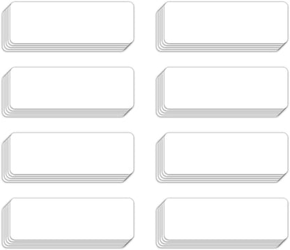 Dry Erase Magnetic Label White Coloured 1 x 3 inch