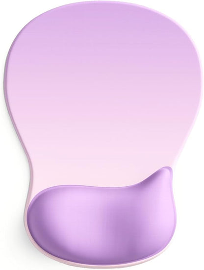 ErgoComfort Gel Wrist Rest Mouse Pad-Ergonomic Office Mousepad with Wrist Support-Non-Slip, Design Desk Accessories Mat for Home&Game Decor (06Amethyst Shade)