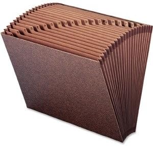 Smead TUFF Expanding File, Alphabetic (A-Z), 21 Pockets, Letter Size, Redrope-Printed Stock (70425)