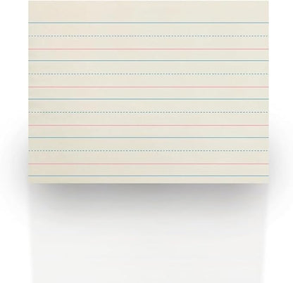 School Smart Zaner-Bloser Paper, 1-1/8 Inch Ruled, 10-1/2 x 8 Inches, 500 Sheets, White - 085328