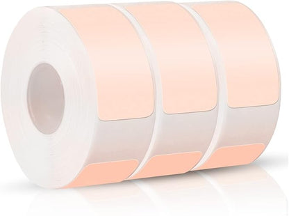 iEager Label Maker Tape, 15mm x 30mm, Pink Sticker Thermal Paper, Household Storage Labels, Self-Adhesive Label Tape, Set of 3