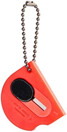 18 pack Mini Portable Utility Office Keychain with auto Retractable Blade Pocket Knives Letter Opener Small Box Cutter(orange)