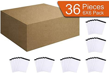 Mintra Office Legal Pads, ((xBasic, 8.5in x 11in, Wide (White), 36pk (6-6pks)), 50 Sheets per Notepad, Micro perforated Writing Pad, Notebook Paper for School, College, Office, Work