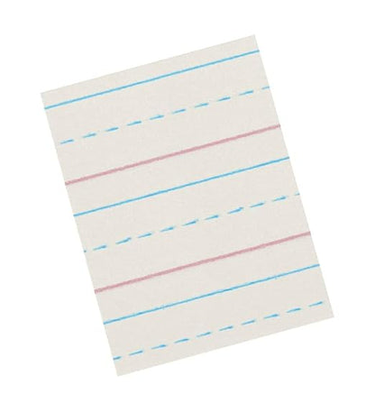 School Smart Zaner-Bloser Paper, 1/2 Inch Ruled, 8 x 10-1/2 Inches, 500 Sheets White
