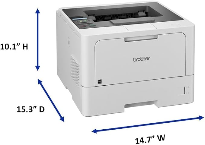 Brother HL-L5210DN Business Monochrome Laser Printer with Duplex Printing, Versatile Paper Handling, Mobile Printing, and Gigabit Ethernet Networking, Works with Alexa