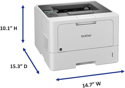 Brother HL-L5210DN Business Monochrome Laser Printer with Duplex Printing, Versatile Paper Handling, Mobile Printing, and Gigabit Ethernet Networking, Works with Alexa
