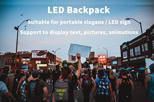 LED Backpack with Programmable Display, Bluetooth Connectivity (Large 25L)