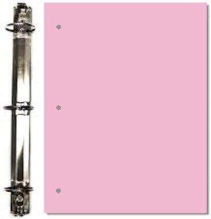 Copy And Printing Color Paper, 20 Lb. 3 Hole Punch 500 Sheets Per Ream. (Pink)