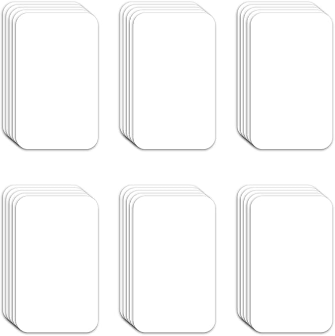 Dry Erase Magnetic Label White Colored 3 x 5 inch