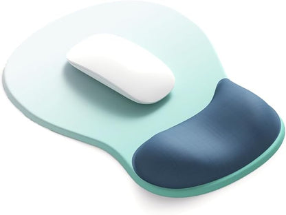 ErgoComfort Gel Wrist Rest Mouse Pad-Ergonomic Office Mousepad with Wrist Support-Non-Slip, Design Desk Accessories Mat for Home&Game Decor (06Ocean Gradient)