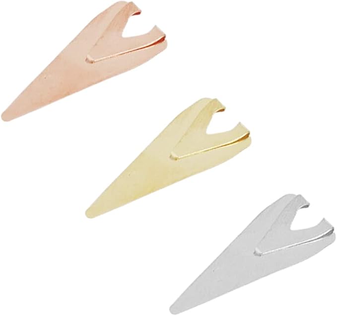 24 Pieces Book Darts Metal Bookmarks Small Book Line Markers Page Markers Clips with Plastic Storage Box for Teachers, Students, Readers(Rose Gold, Golden, Silver)