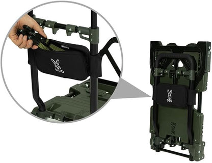 DOD Camp Barrow – Folding Hand Truck Dolly - Upto 260 lbs Capacity Handtruck - Adjustable Luggage Cart - Collapsible Cart - Foldable Cart with Wheels for Camping, Travel, Picnic
