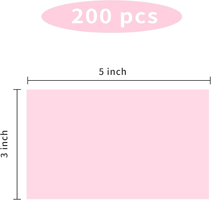 Colored Labels Stickers 3 x 5 Inch, Removable Rectangular Moving Labels, Large Color Coding Labels Moving Stickers- 250 Pack/Pink